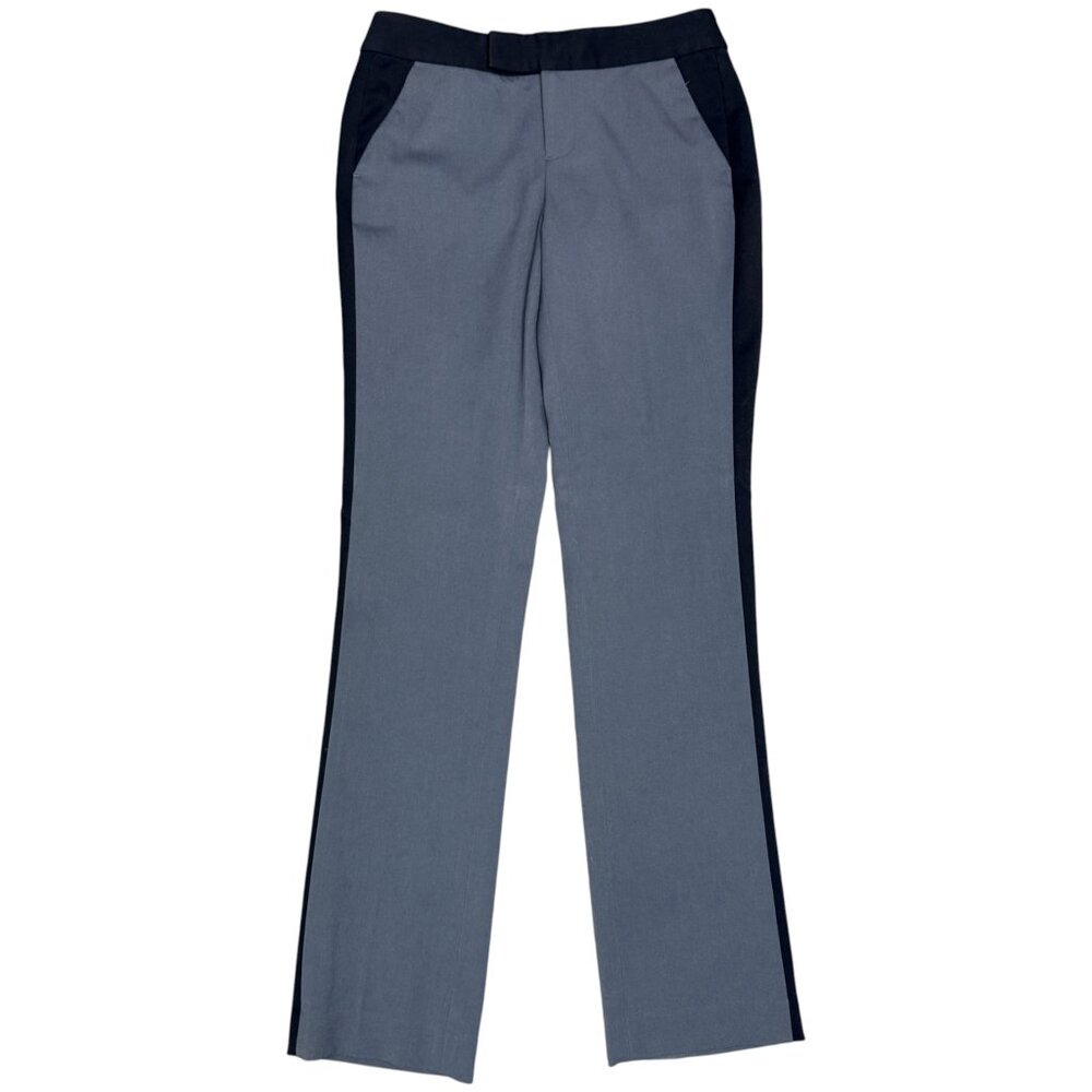 BANANA REPUBLIC Women's EUC Martin Fit Tuxedo Stripe Lined Trousers | Size 2 - Picture 2 of 10